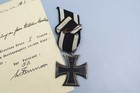 Ww1 German Iron Cross 2nd Class W document   Go5222
