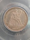 Pcgs Ms-63 1887 Seated Liberty Dime Cac Ogh