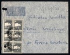 Palestine 10m Block   1947 Airmail Cover To Switzerland  Judaica