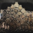 Makkah-al-mukarrama Saudi Arabian Rial Coin Sterling Silver Belt - 161g 5 7oz
