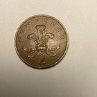 1980 England Penny Bronze Coin Queen Elizabeth Ii Uncertified Bn Color Rare