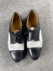Vintage Johnston   Murphy Aristocraft 2 Tone Cap Toe Leather Oxford Shoes 10 5 D
