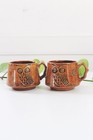 Vintage Nite Owl Mug Brown Glazed Stoneware 60s 70s - Sold Individually