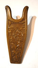 Vintage Acme  Boot Jack Faux Leather Molded Resin Cowboy Western Floral Design