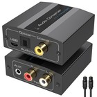 Analog To Digital Audio Converter - Rca   3 5mm Aux To Optical Toslink Adapter 