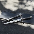Wolf Steel Blade Silver Sword Style Medieval Dagger