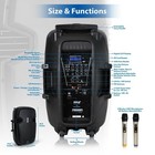 Pyle Portable Bluetooth Pa 15       Speaker System  1600 Watt  Rechargeable Battery