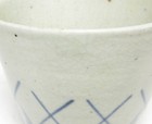 B0372  Real Old Japanese Shoki-imari Blue-and-white Porcelain Sobachiko Cup