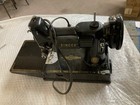 Antique 1950 Model Singer Sewing Machine  Feather Weight - Model 221