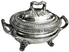 Antique Richard Sibley Sterling Silver Soup Tureen Armorial Crest