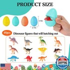 Sumind 48 Sets Dinosaur Eggs Toys With 48 Dinosaur Figures  Dinosaur Easter E