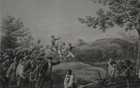 Antique American Revolutionary War Battle Of Bennington 1878 Original Engraving