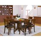 7  Pc  Set  Kenley  With  A  Leaf  And  6padded  Leather  Kitchen  Chairs    