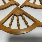 3 - Wood Shelf Brackets 7x7x1 2  Spindle Corbel Design Gingerbread Wall Decor