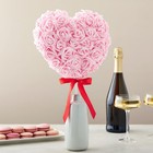 100 Pack Light Pink Artificial Flowers  Bulk Stemless Fake Foam Roses  3 In