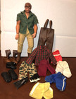 Vintage Mattel Big Jim 1971  Big Josh Action Figure   Lot Gloves  Shoes Clothing