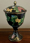 Antique Chinese Cloisonne Enamel Lidded Vase Urn Candy Jar    8 1 2  Height