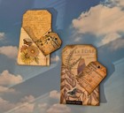 Vintage Journal Pockets With Tags  Scrapbooking Supplies  Junk Journal Supplies