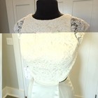Moonlight T766 Sample Wedding Dress Size 10 Ivory Lace Cutout Mermaid Gown
