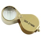 New 30x Jewelers Loupe Magnifier Jewelry Coin Loop Magnifying Glass Eye Pocket