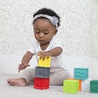 Squeeze And Stack Bpa-free Plastic Toy Blocks  Multicolor  8-piece Set
