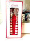 Disney School Pottery Barn Christmas Candy Cane Utensil Set Holiday Seuss Party