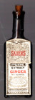 1906 Sauer s Pure Extract Ginger Unopended Embossed Bottle W  Label Original Box