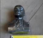 Rare Metal Collectible Bust Of Lenin  1980  Ussr 
