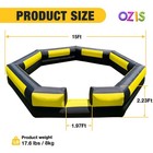 Gaga Ball Pit Inflatable 15ft With Built-in Blower  Portable Gaga Pit For Ind   