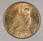 1923-p Peace Silver One-dollar Coin  Extra Fine Condition