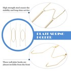  10 Pcs Art Display Hangers Spring Hanging Pan Hook Plate Holder For Wall