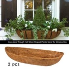 2pc 24  30  36  48  Trough Coco Liners Planter Pots Replacement Wall Bskt Liner