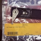 Belt Keeper W  Hidden Handcuff Key Hk-11 Hide-a-keyper Black Leather Chrome Snap