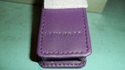 Levenger Purple Bonded Leather Double Pen Case Storage Pouch New