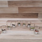 Set Of 8 Vintage Classic Car Shot Glasses
