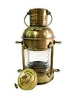 Antique Iron Anchor 12 Inch Oil Lamp Nautical Maritime Ship Lantern Boat D  cor 