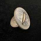 Coin Through Coin Close Up Magic Tricks Pass A Walking Liberty Half Dollar Props