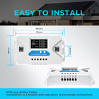 20a 12v 24v Solar Panel Battery Charge Controller Lcd Auto Regulator Usb Port