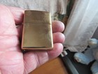 Nos Zippo Solid High Polish Brass Cigarette  lighter Dated D 21
