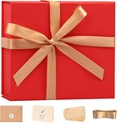 8x7x3 Reusable Red Gift Box With Magnetic Closure     Perfect For Christmas   More