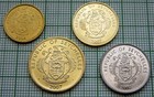 Seychelles 2004 - 2007 4 Coins Set  Crab Tree Fish Bird  All Unc