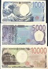 Japan Set 3 Unc 1000 5000 10000 Yen Nd 2024 P 107 108 109