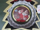 Coca-cola Bottle Top  trim-a-tree  Collection - Santa Ornament - 1990