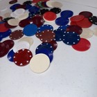 Assorted Poker Chips Mixed Colors  Red  Blue  White  Green   Black