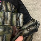 Vintage Cabelas Polarfleece Camo Cargo Pants Medium Green Tree Bark Hunt 80s 90s