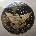 1986 Us Centennial 14k Gold Liberty Proof Coin - 7 2g - Coa   Folder - First Day