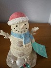 Tropical Christmas Beach Decor  florida Sandman  Snowman Stocking  Holder Nwt