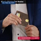 Vatan Wallet For Men Slim Rfid Blocking Leather Credit Card Holder Wallet For 15