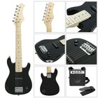 Black Kids Guitar W  Amp Case Electric Guitar Accessories Pack 30  Beginner Use