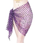 Belly Dance Hip Hollow Scarf Sequins Hip Scarf Sexy Belly Dance Belt Wrap Skirt